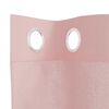 vidaXL Voile Curtains with Grommets 2 pcs Pink 55.1x55.1"