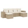 vidaXL Garden Sofa Set Beige