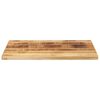 vidaXL Table Top 27.6"x19.7"x1" Rectangular Solid Wood Rough Mango