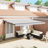 vidaXL Awning Anthracite 196.9"x 118.1" Metal