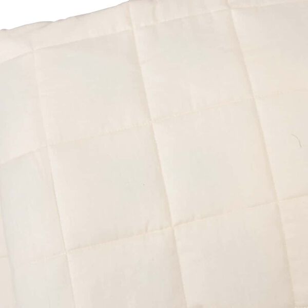 vidaXL Weighted Blanket Light cream Cotton, Polyester, Glass Beads
