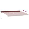 vidaXL Retractable Awning Burgundy