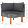 vidaXL Corner Sofa Grey and Anthracite