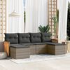 vidaXL Garden Sofa Set Grey
