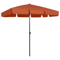 vidaXL Beach Umbrella Terracotta 78.7"x49.2"