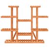 vidaXL Flower Stand Natural wood Solid Wood Fir 43.3 x 9.8 x 43.5 in