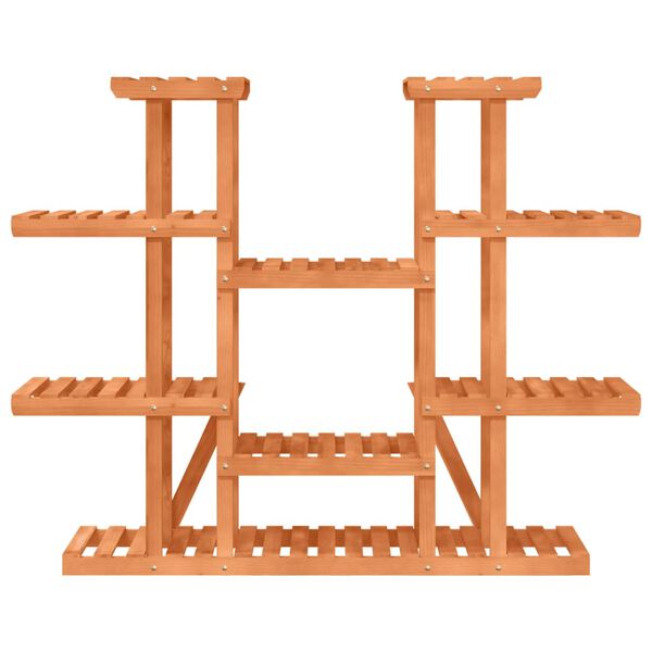 vidaXL Flower Stand Natural wood Solid Wood Fir 43.3 x 9.8 x 43.5 in