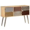 vidaXL Sideboard Naturally stained wood with multicolored patterns