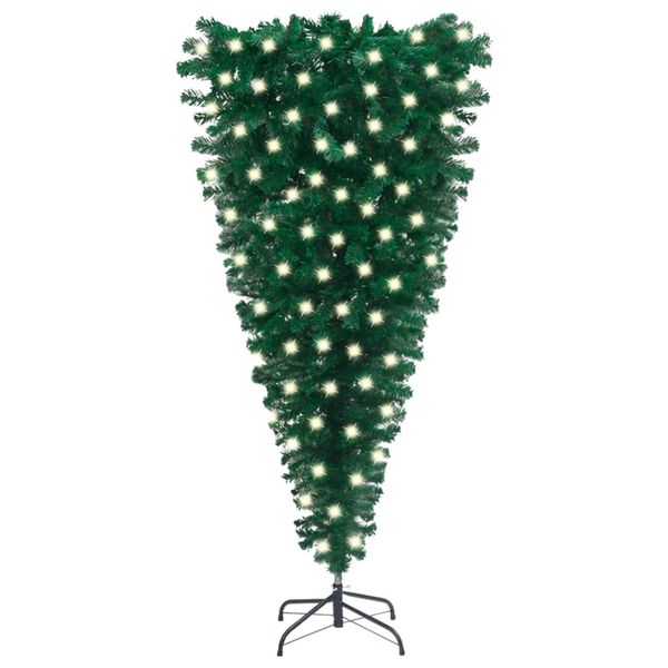 vidaXL Christmas Tree Green PVC, Steel 59.1 in Christmas Tree