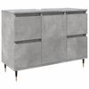 vidaXL Bathroom Cabinet Concrete Grey Engineered wood, Iron Medium