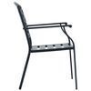 vidaXL Garden Chair Set Anthracite Powder-coated steel Stackable
