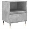 vidaXL Bedside Cabinet Concrete Grey Engineered Wood Standard