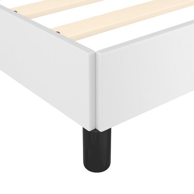 vidaXL Bed Frame White 72"x83.9" California King Faux Leather