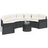 vidaXL Garden Sofa Black