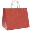 vidaXL Paper Bags 50 pcs with Handles Red 32x22x24 cm