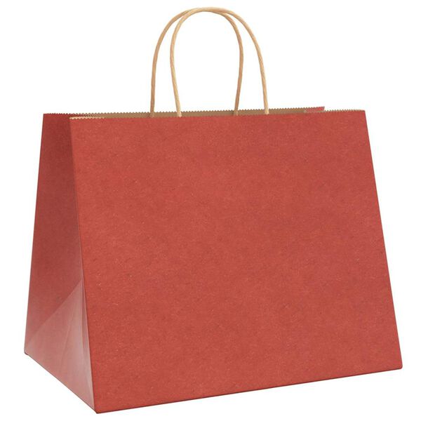 vidaXL Paper Bags 50 pcs with Handles Red 32x22x24 cm