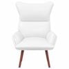 vidaXL Armchair White 27.17 x 29.13 x 36.61 in Artificial Leather