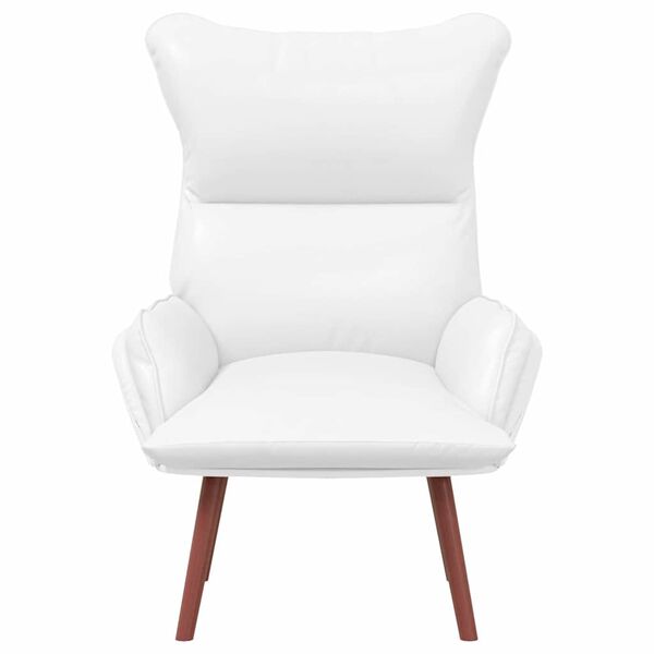 vidaXL Armchair White 27.17 x 29.13 x 36.61 in Artificial Leather