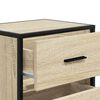 vidaXL Bedside Cabinet Sonoma Oak Engineered wood Small Bedside Cabinet