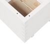 vidaXL Garden Planter White Solid pine wood 23.6x23.6 in Durable