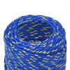 vidaXL Boat Rope Blue 0.08 " 1640.4 ' Polypropylene