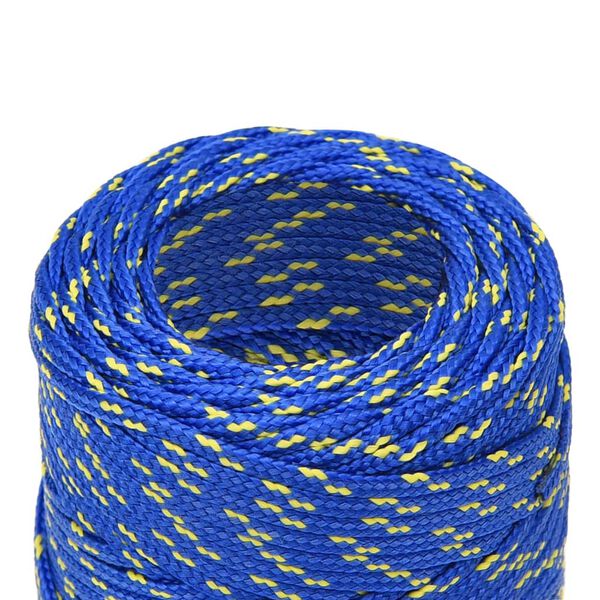 vidaXL Boat Rope Blue 0.08 " 1640.4 ' Polypropylene