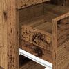 vidaXL Bedside Cabinet Old wood Engineered wood Modern Look 2 Drawers