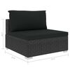 vidaXL Patio Lounge Set Set of 5 Black