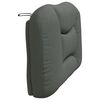 vidaXL Headboard Cushion Dark gray 100% polyester, PP fiber