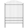 vidaXL Garden Fence Grey 66.93 x 88.58 in Powder-Coated Steel