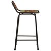 vidaXL Bar Stool Set of 2 Footrest Bar Stools Rectangular Industrial