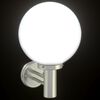 vidaXL Outdoor Wall Light Silver 28 x 25 x 38 cm Stainless steel