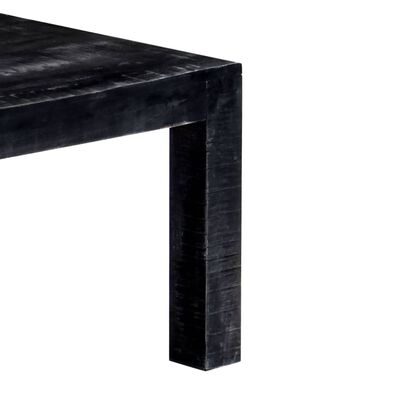 vidaXL Coffee Table Black 43.3"x19.7"x13.8" Solid Mango Wood