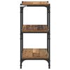 vidaXL Book Cabinet Old wood 15.75 x 12.99 x 27.76 in Engineered wood
