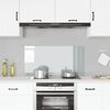 vidaXL Kitchen Backsplash Transparent 39.4"x19.7" Tempered Glass