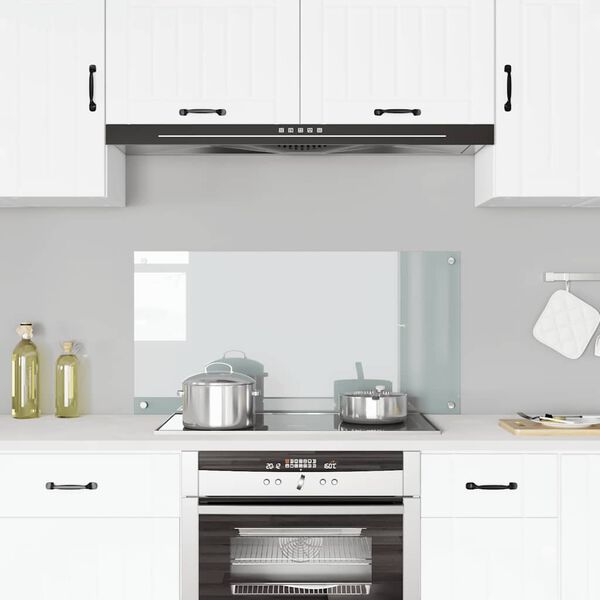 vidaXL Kitchen Backsplash Transparent 39.4"x19.7" Tempered Glass