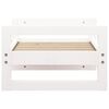 vidaXL Dog Bed White Solid pine wood 21.9 x 17.9 in Durable Dog Bed