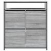 vidaXL Shoe Cabinet Grey sonoma Engineered wood Large Minimalistic