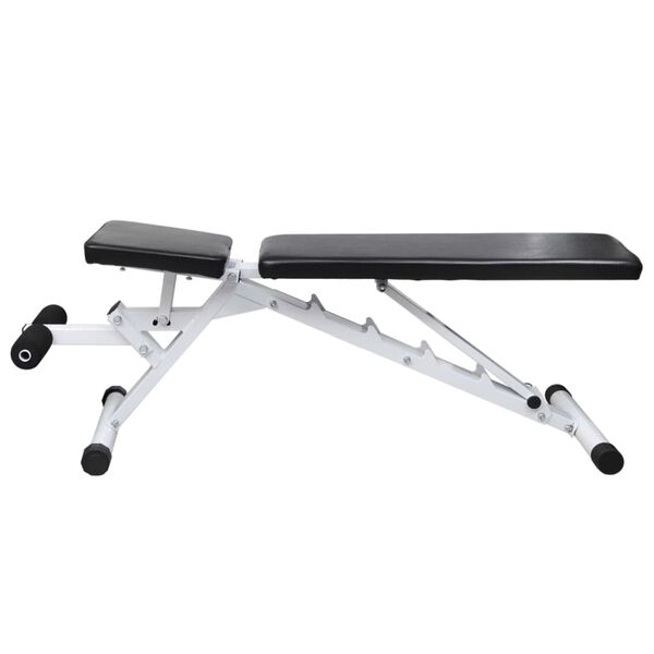 vidaXL Workout Bench with Barbell and Dumbbell Set 67.2 lb (90484+90377)
