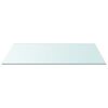 vidaXL Table Top Transparent Tempered glass 19.7x39.4 in Durable
