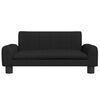 vidaXL Kids Sofa Black Polyester, Solid Pine Wood, Foam Mini