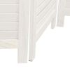 vidaXL Room Divider 3 Panels White Solid Wood Paulownia
