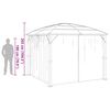 vidaXL Gazebo with Curtains 118.1x118.1x104.3" Anthracite