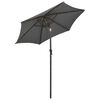 vidaXL Garden Parasol Anthracite and Dark Grey Polyester, Aluminum Medium