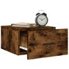 vidaXL Wall-mounted Bedside Cabinet Set of 2 Smoked oak Engineered wood