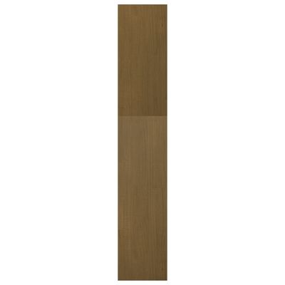 vidaXL Book Cabinet/Room Divider Honey Brown 15.7"x11.8"x65.9" Solid Wood Pine