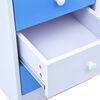 vidaXL Child Desk Blue and white Engineered wood Medium
