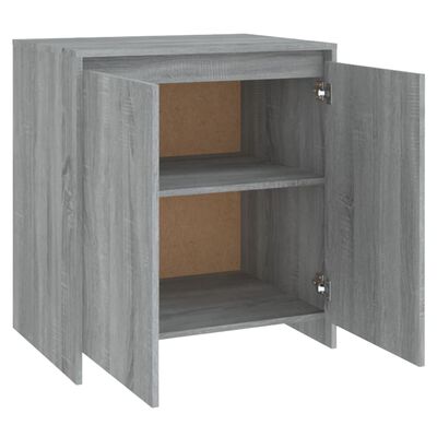 vidaXL Sideboard Gray Sonoma 27.6"x15.7"x28.9" Engineered Wood