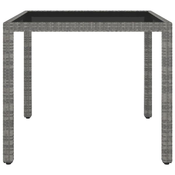 vidaXL Garden Table Set of 3 Grey