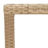 vidaXL Garden Table Set of 4 Beige PE rattan Standard